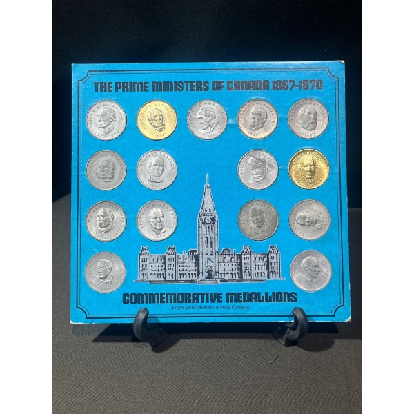 The Prime Ministers of Canada 1867-1970 Commemorative Medallions