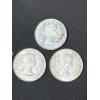 Image 2 : 1956 & 59 & 64 Canadian Silver Half Dollars