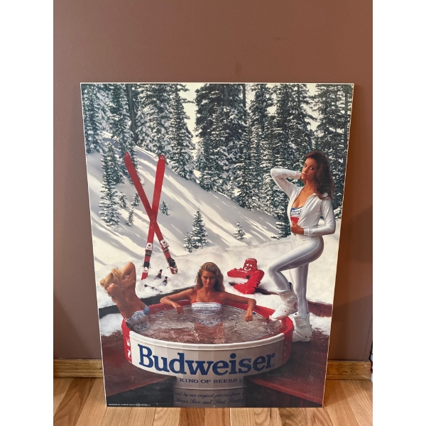 Vintage Budweiser Board Sign -  20x28 