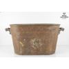 Image 2 :  Antique Copper Boiler Tub  28''Inches In Width , Vintage Household Tins And A Rustic Metal Tub.