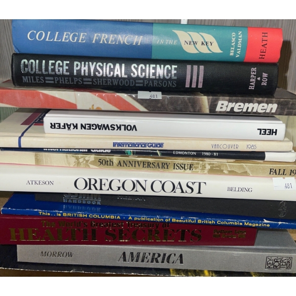 Books - Diverse Global Knowledge Automobile Manual Geography & More