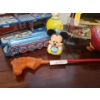 Image 3 : A tin Int'l Express Train, Tin Doll House & Barn, Tinkertoy Kits & Lg Spinning Top & more