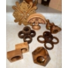 Image 7 : Vintage Enesco Cornucopia Vase w/ Studded Milk Glass Cookie Jar Napkin Rings & More