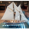 Image 1 : Bluenose Schooner Wood Model 41L x 39T