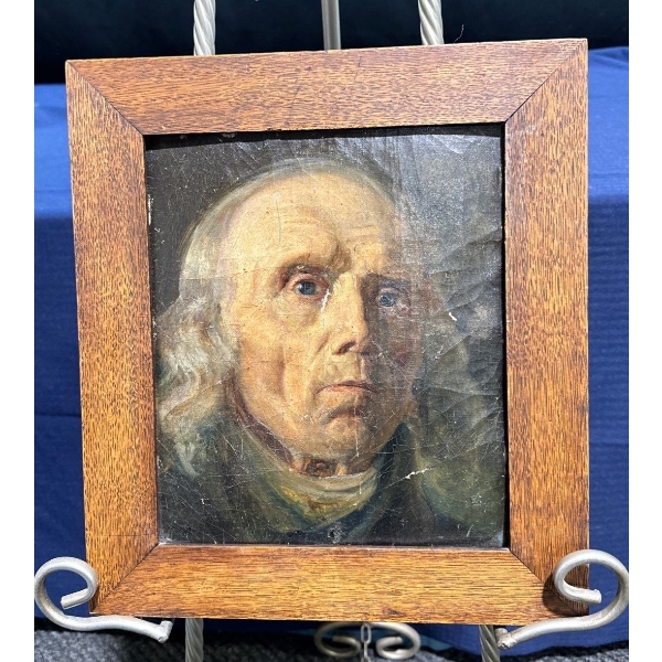 Unsigned Oil Portrait 9.5Wx11H