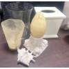 Image 5 : Bundle of Home Decor Items Including Vases, Candleholder, and Basket