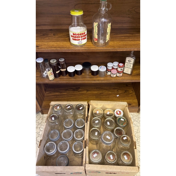 Canning & Vintage Glass Bottle Collection 
