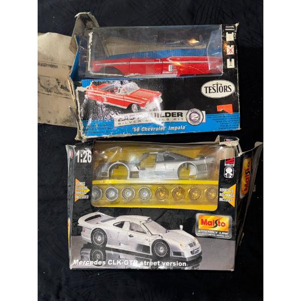 Chevy Impala & Mercedes CLK-GTR Model Kits
