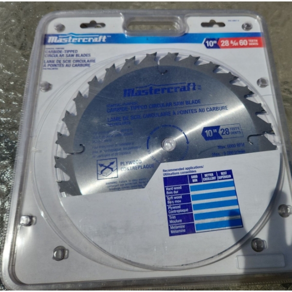 Basket of Circular Saw Blades (Mastercraft 55-6951-0, 55-6923-8 and Others)
