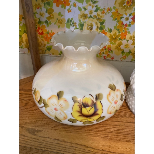 Painted Glass Lamp Shade