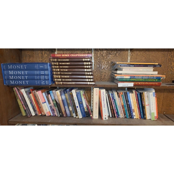 Books incl Time Life Series, Monet by Taschen, Spiritual & more