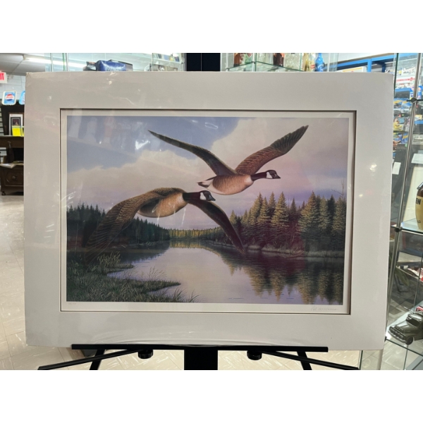  Pat McManus, Snow Geese, Screenprint, Signed and Numbered in Pencil 826/950