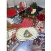 Image 2 : Christmas Wrapping Paper & Linens Assortment Brass Decor & More