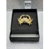 Image 1 : Christian Dior Crab Broach, Gold Plated with Swarovski Crystals