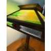 Image 3 : Rockford Light Furniture Co. Stained Glass Table Lamp, Patented in 1911 - 21In Tall 