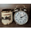 Image 1 : Gibson Mug With Rolls-Royce Design and Westclox Twin-Bell Alarm Clock