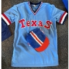 Image 3 : 3 Vintage Baseball Jerseys w/ Collectable Caps - Men's M-L Texas Rangers Indians & More 