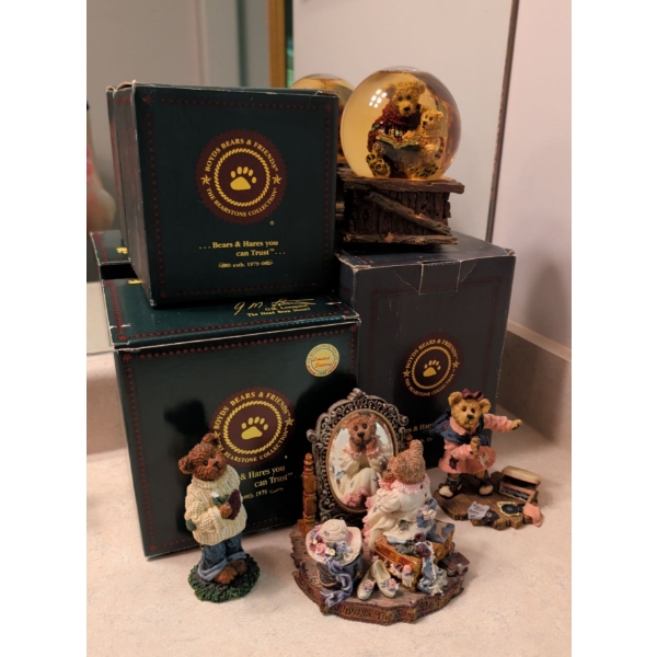 Highly Collectible Boyd's Bears Figurines w/ Assigned Boxes 7"Tall