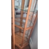 Image 2 : Corner Cabinet w/ Glass Shelves and Mirrored Back 23 W, 10 D, 77 T 