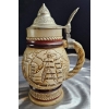 Image 3 : 1977 Larger Sailing Ships Stein 9''INCHES IN H & Small Blue Stein 6.5''INCHES IN H.