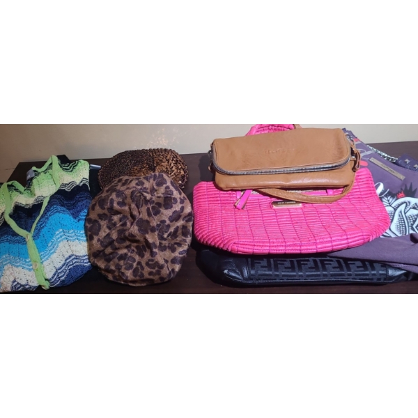 Missoni Sport Sweater (No Tag, Fits Sm/ Med), Purses (Juicy, Fendi, Ferragamo, Hardy), Hats