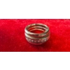 Image 1 : Boujee Thick White Gold Natural Diamond Ring Stamped  Corona 10K/14K, Total 0.5 Carat, Weighs 8.95g