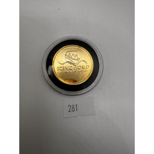  Australian Souvenir Coin - Scenic Railway - 12.3g Gold-Plated