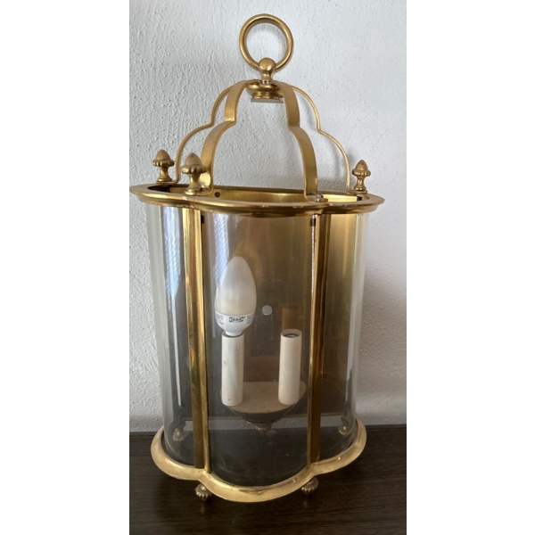 Georgian Style Brass Hall Light 16T
