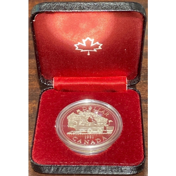 1981 Trans Canada Railway Proof Coin 50% Silver 23.33 Grams
