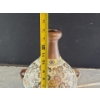 Image 2 : Bulbous Bodied Decorative Ceramic Vase in Rich Color Palette (14"H x 8.5"W)