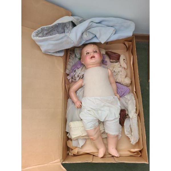 Vintage Reliable Doll, Clothing Included, Needs Repairs 25 Tall
