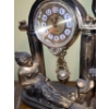Image 5 :  Frosted Resin Embrace Statue 15 T, Crosa Quartz Clock 12 T, Angel Figurine 