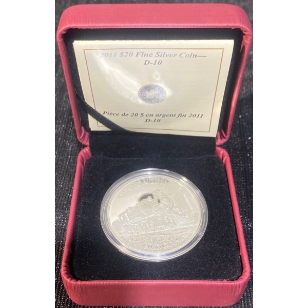 2011 $20 D-10 Fine Silver Coin 31.39 Grams