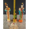 Image 3 : 2 Geisha Dolls, Queen Anne Teacup and Saucer, and A Vintage Reuge Musical Lantern Decanter