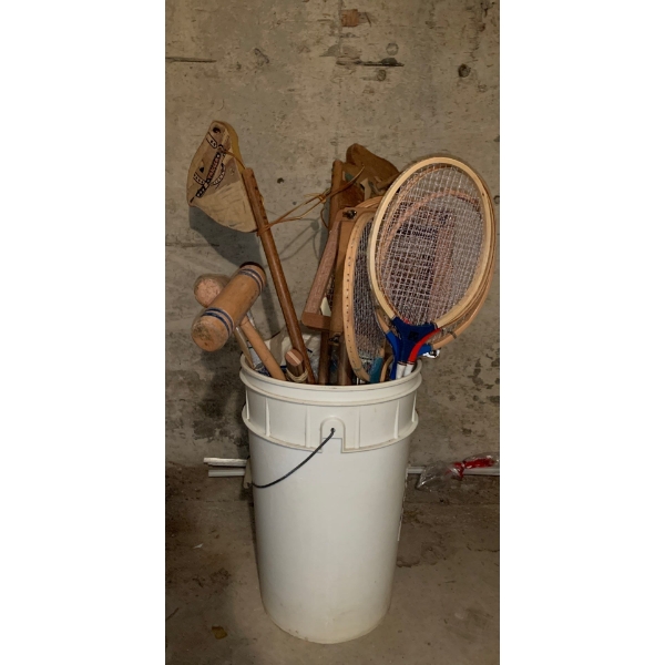 Set of Vintage Sport Rackets & More 