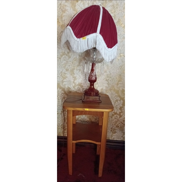 Lovely Wooden Stamp and Lamp - Stand is 15W, 15D, 25T