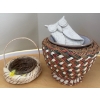 Image 5 : Decorative Handmade Pottery 12T Wood Art Dagger Woven Basket & More 