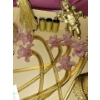 Image 6 : Breathtaking Murano Glass Wedding Chandelier - Pink Glass & Gold Cherubs