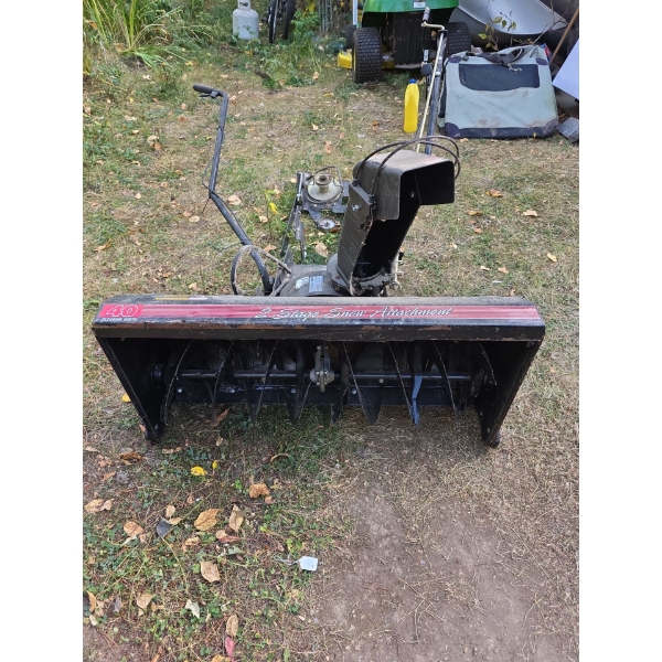 2 Stage Snow Plow Attachment 
