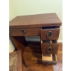 Image 2 : Extendable Wooden Desk w/ Bench - Desk is 30W, 18D, 31T