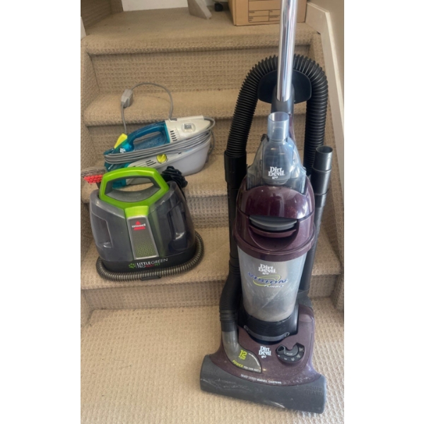 Carpet & Floor Care  - Bissel Little Green Machine w/  Dirt Devil Vision Turbo Upright Vac