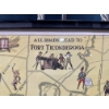 Image 2 : All Roads Lead to Fort Ticonderoga  Reproduction Map with Historical Events/Dates