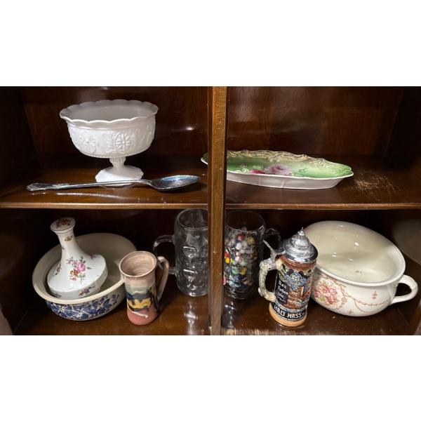 Home Collection Incl. Limoges China, Stoneware, Glass Mugs, Marbles, Stein and More 