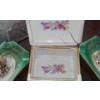 Image 3 : Limoges Style Decor- Largest Tray 4.5 X 9.5 and Small Box (Has Broken Lid) 