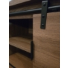 Image 4 : Lovely Wooden TV Stand By: Sauder w/ Sliding Front Doors  - 59W, 18D, 25T (TV NOT Included) 