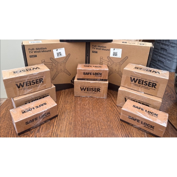 New Television Mounts w/ New WEISER Interior Door Handles 