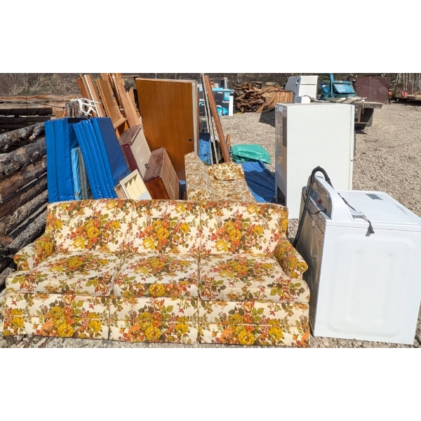 Massive Mixed Lot of Home Appliances, Furniture, and Building Materials