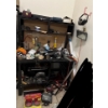 Image 1 : Garage Work Table (Needs Work, 48W, 69T) Incl. Tool Contents (Light, Jobmate Circular Saw and More) 