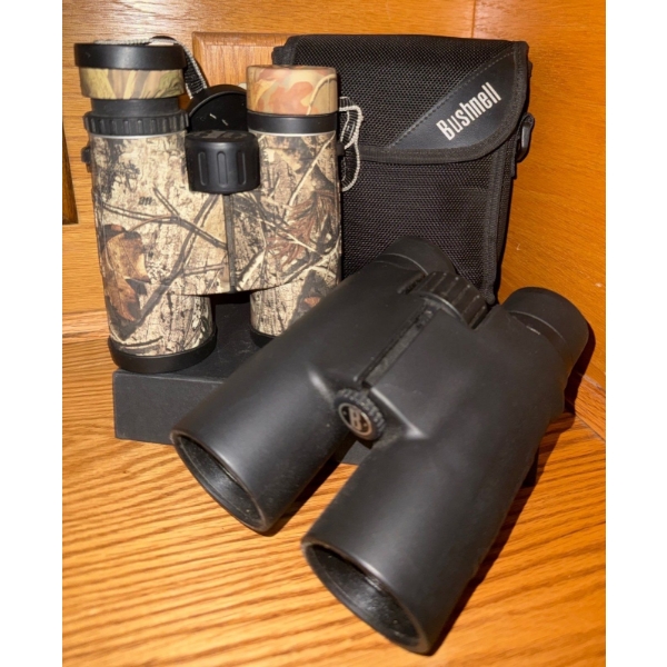 Bird Watcher's Essentials - BUSHNELL'S Binoculars w/ Case & Shoulder Strap