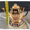 Image 7 : Antique Linguard Webster Imari-Style Teapot with Plate Stand